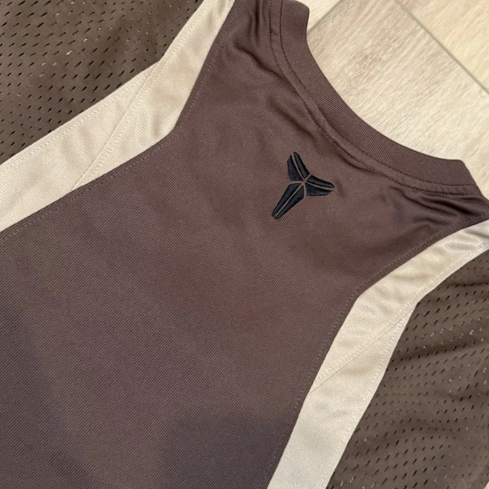 Nike Y2K Kobe Bryant Brown Sleeveless Dri-Fit Jersey Mens Size Large Black Mamba